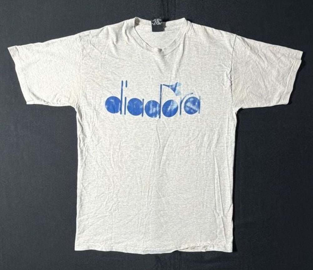 Vintage 90s Diadora Spellout Graphic T-Shirt Made in USA